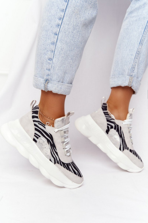 Pealiste omad Sportliku stiiliga jalanõud platvormiga Lu Boo Halli värvi