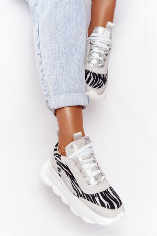 Pealiste omad Sportliku stiiliga jalanõud platvormiga Lu Boo Halli värvi