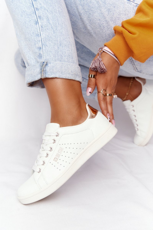 Stiilsed spordijalatsid naturaalsest nahast BIG STAR DD274583 Valget-Vask