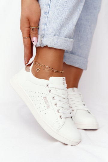 Stiilsed spordijalatsid naturaalsest nahast BIG STAR DD274583 Valget-Vask 2