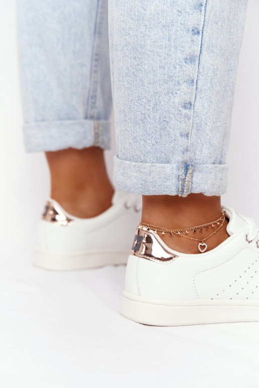 Stiilsed spordijalatsid naturaalsest nahast BIG STAR DD274583 Valget-Vask