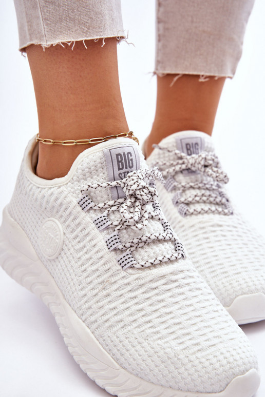 Pealiste omad Sportliku stiiliga jalanõud Memory Foam Big Star HH274296 valget värvi