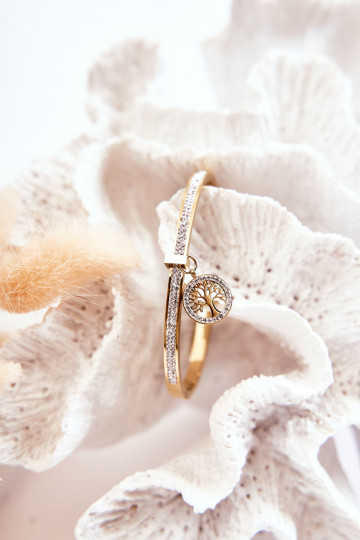 Käevõru kristallidega Elupuu Kuldset värvi Alive 2