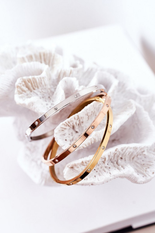 Käevõru säravate kristallidega Hõbedat värvi