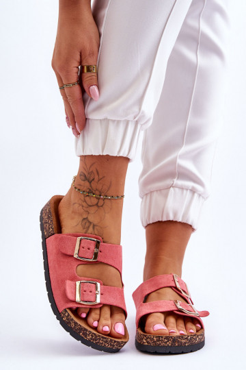 Sisselibistatavad sussid Korgitalla peal Tumeroosad värvi Cortina