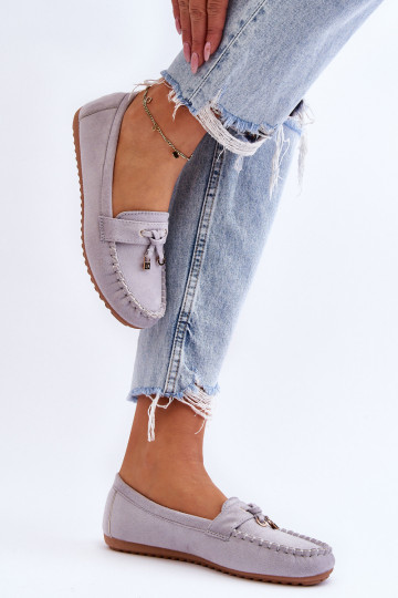 Klassikalised seemisnahast mokassiinid Halli värvi Good Time 2