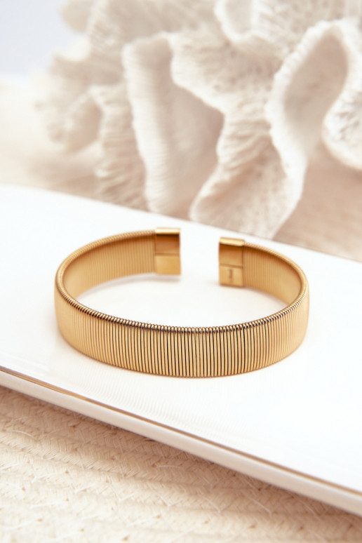 Elastyczna Käevõru Pealiste omad roostevabast terasest Kuldset värvi