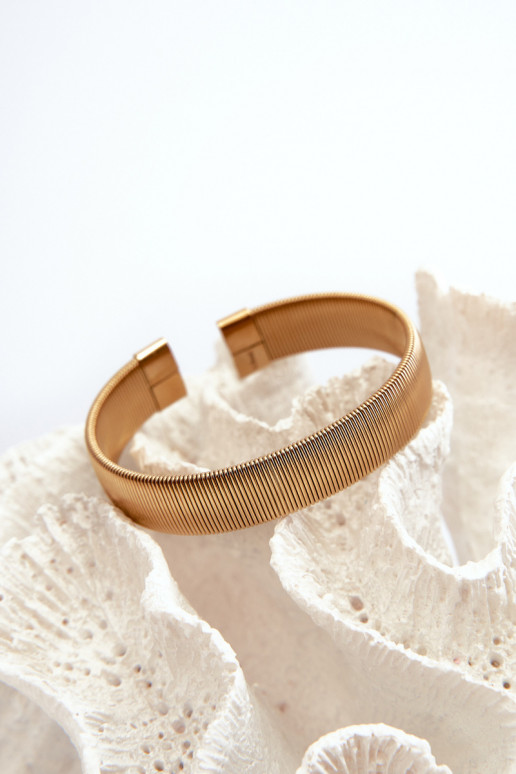 Elastyczna Käevõru Pealiste omad roostevabast terasest Kuldset värvi