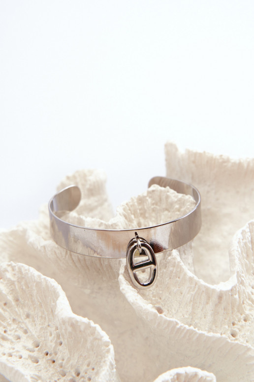 Käevõru kaunistustega Stal Nierdzesissena Hõbedat värvi