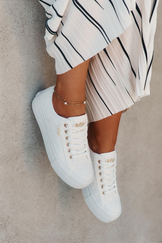 naiste saapad pitsilised Lee Cooper LCIN-25-31-3438L valget värvi