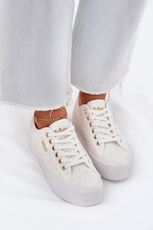 naiste saapad pitsilised Lee Cooper LCIN-25-31-3438L valget värvi