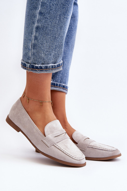 Pealiste omad Klassikalise mudeli Mokassiinid Halli värvi Olevin