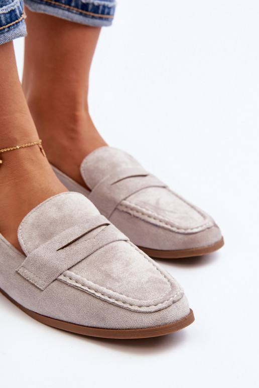 Pealiste omad Klassikalise mudeli Mokassiinid Halli värvi Olevin