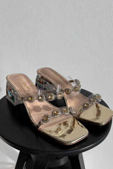 naiste plätud kristallidega D&A MR1037-02 Kuldset värvi 2