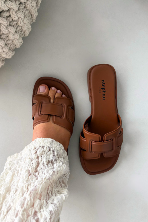 naiste plätud laiade nööridega pruunid värvi Lorania