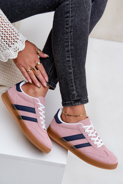 Sneakers tüüpi jalanõud Pealiste madalad Tumeroosad värvi Ennorsisseen