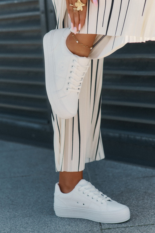 Eko Pealhk naiste saapad platvormiga Big Star RR274298 valget värvi