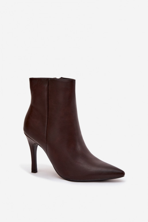 voodriga Pealiste poolsaapad kõrge jämeda kontsaga Eko Pealhk Czekoladosissee Nolisse