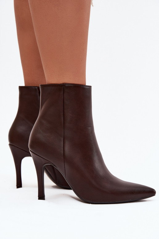 voodriga Pealiste poolsaapad kõrge jämeda kontsaga Eko Pealhk Czekoladosissee Nolisse