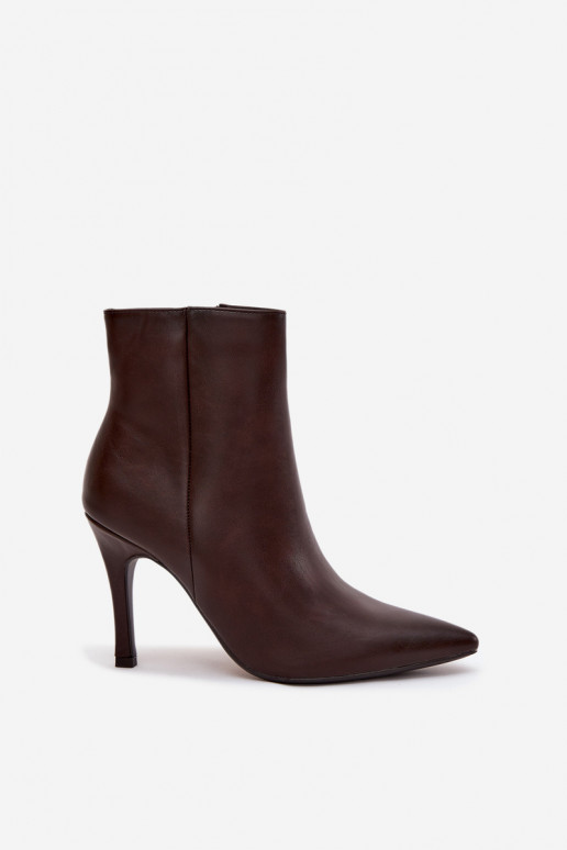 voodriga Pealiste poolsaapad kõrge jämeda kontsaga Eko Pealhk Czekoladosissee Nolisse