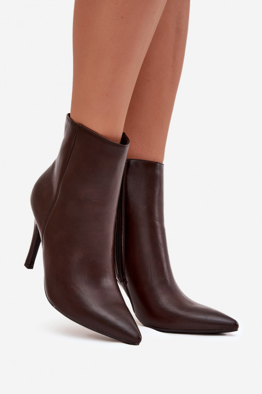 voodriga Pealiste poolsaapad kõrge jämeda kontsaga Eko Pealhk Czekoladosissee Nolisse