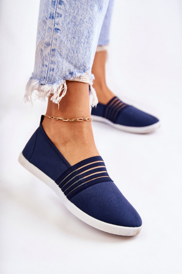 Naiste spordijalatsid Slip-On tumesinine