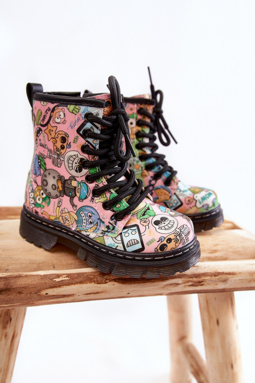 Laste jalanõud Prindi Tumeroosad värvi Dexi