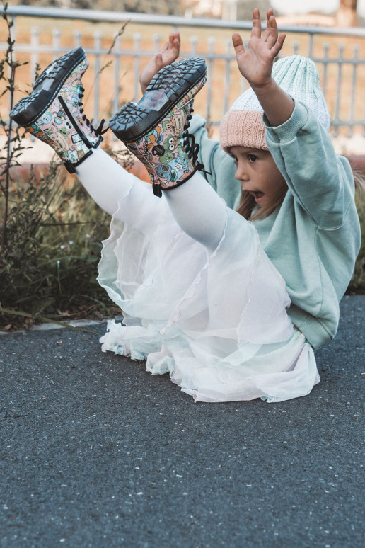 Laste jalanõud Prindi Tumeroosad värvi Dexi