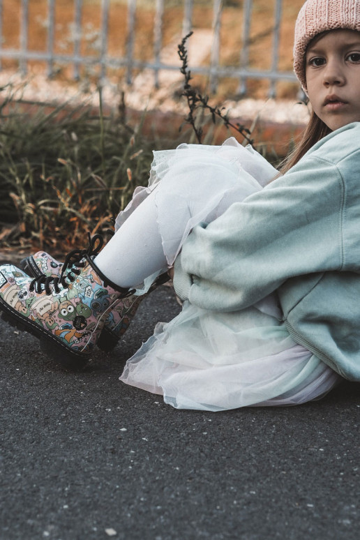 Laste jalanõud Prindi Tumeroosad värvi Dexi