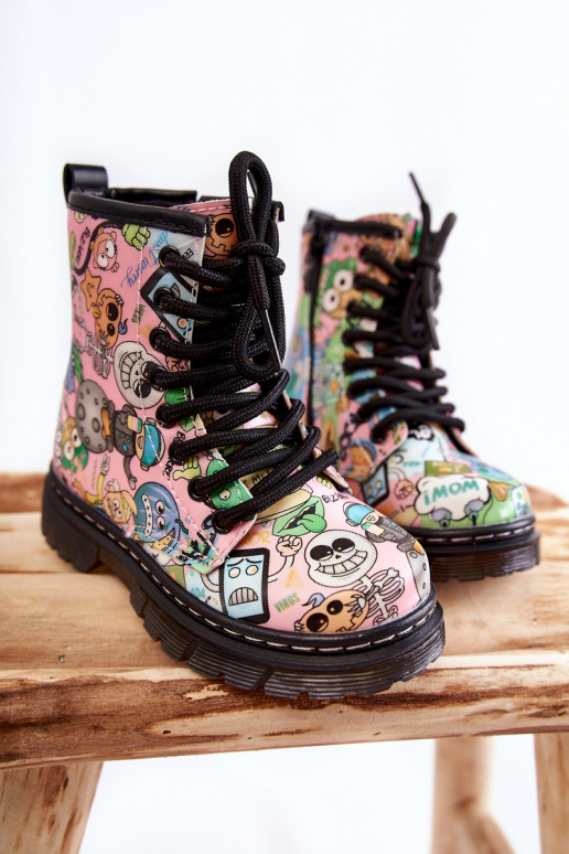 Laste jalanõud Prindi Tumeroosad värvi Dexi