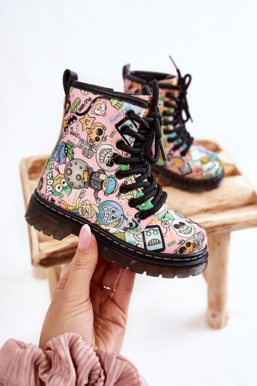 Laste jalanõud Prindi Tumeroosad värvi Dexi