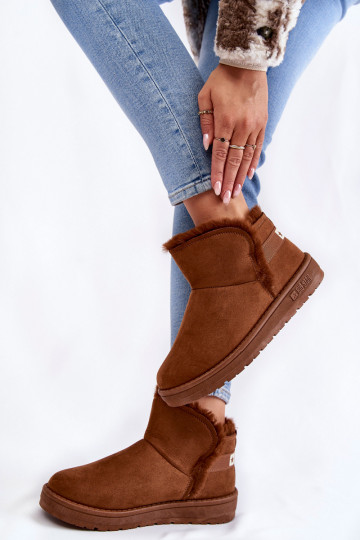 Pealiste omad Pealiste poolsaapad nööpidega lumesaapad Big Star KK274620 pruunid värvi 2