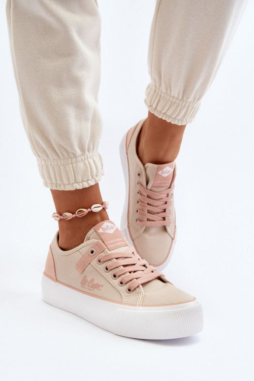 Riidest naiste saapad Lee Cooper LCIN-24-31-2196 beeži värvi