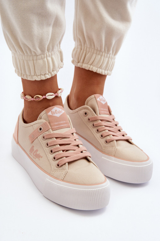 Riidest naiste saapad Lee Cooper LCIN-24-31-2196 beeži värvi