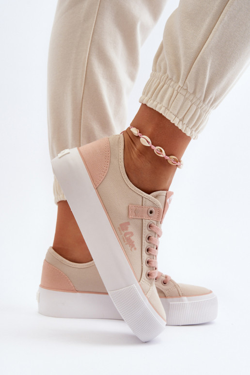 Riidest naiste saapad Lee Cooper LCIN-24-31-2196 beeži värvi