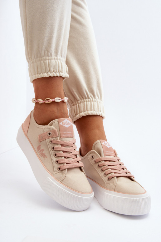 Riidest naiste saapad Lee Cooper LCIN-24-31-2196 beeži värvi