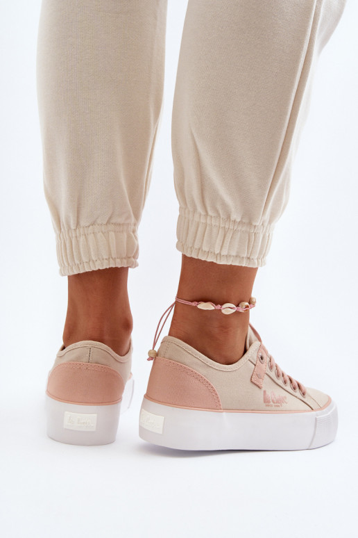 Riidest naiste saapad Lee Cooper LCIN-24-31-2196 beeži värvi