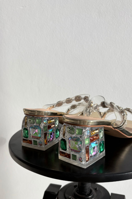 naiste plätud kristallidega D&A MR1037-02 Kuldset värvi