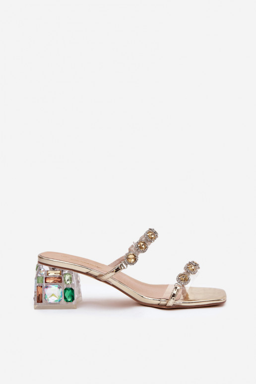 naiste plätud kristallidega D&A MR1037-02 Kuldset värvi