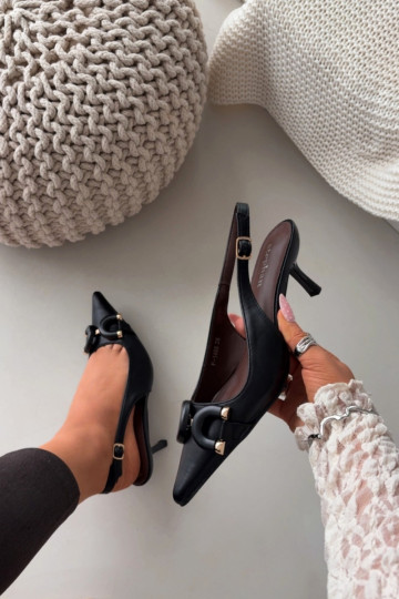 Pealistesandaalid kõrge jämeda kontsaga Koos Ornate Detalem msuud Brienne