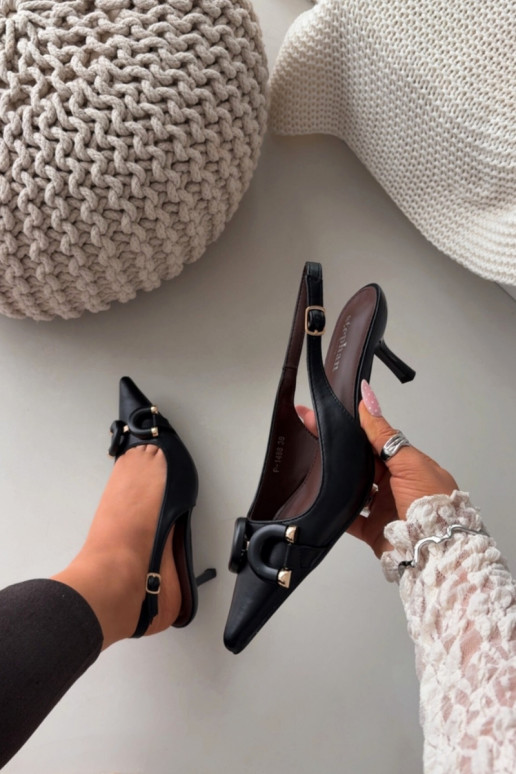 Pealistesandaalid kõrge jämeda kontsaga Koos Ornate Detalem msuud Brienne