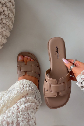 naiste plätud laiade nööridega beeži värvi Lorania