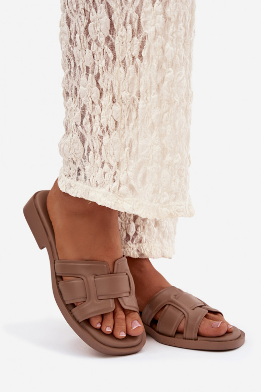 naiste plätud laiade nööridega beeži värvi Lorania