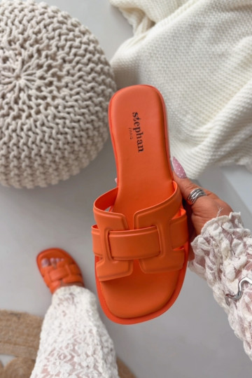 naiste plätud laiade nööridega oranži värvi Lorania