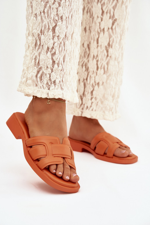 naiste plätud laiade nööridega oranži värvi Lorania