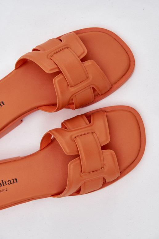 naiste plätud laiade nööridega oranži värvi Lorania