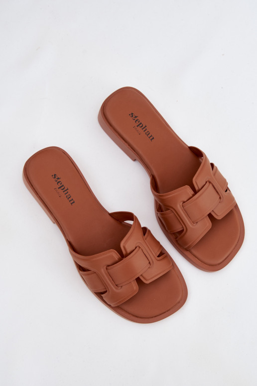 naiste plätud laiade nööridega pruunid värvi Lorania