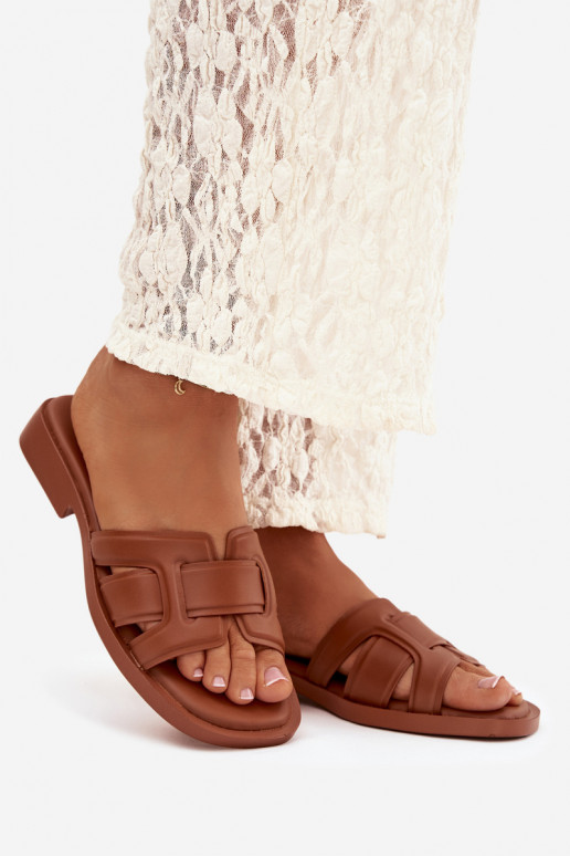 naiste plätud laiade nööridega pruunid värvi Lorania