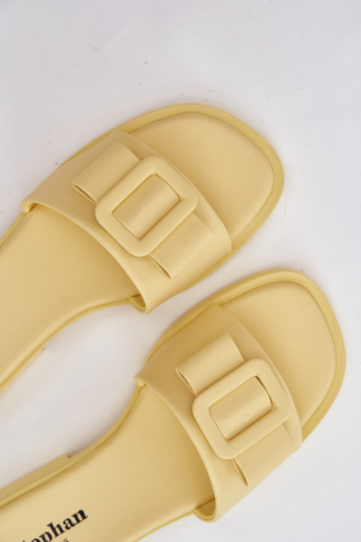 naiste plätud laiade nööridega neetide ja pandlaga Kollased Melivra