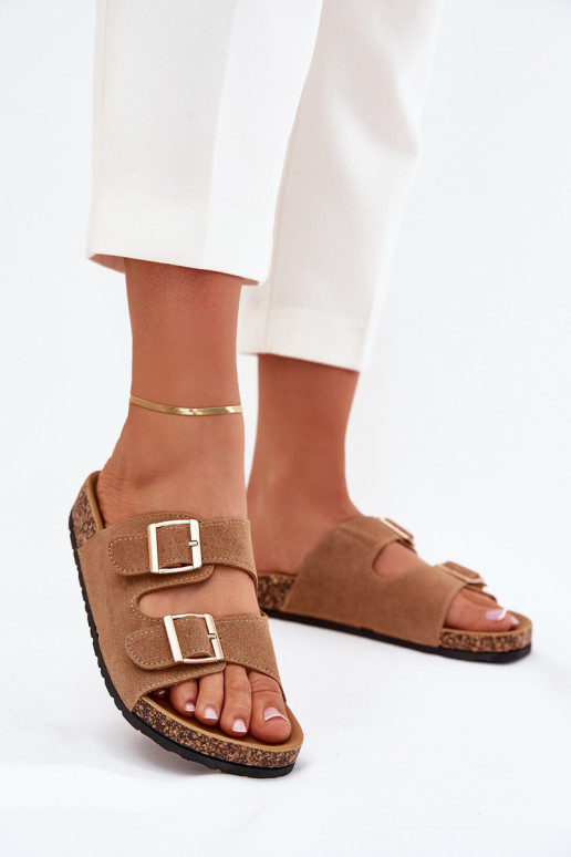 naiste plätud Ze Kuldset värvimi neetide ja pandlagami I Przeszyciami pruunid värvi Lunera